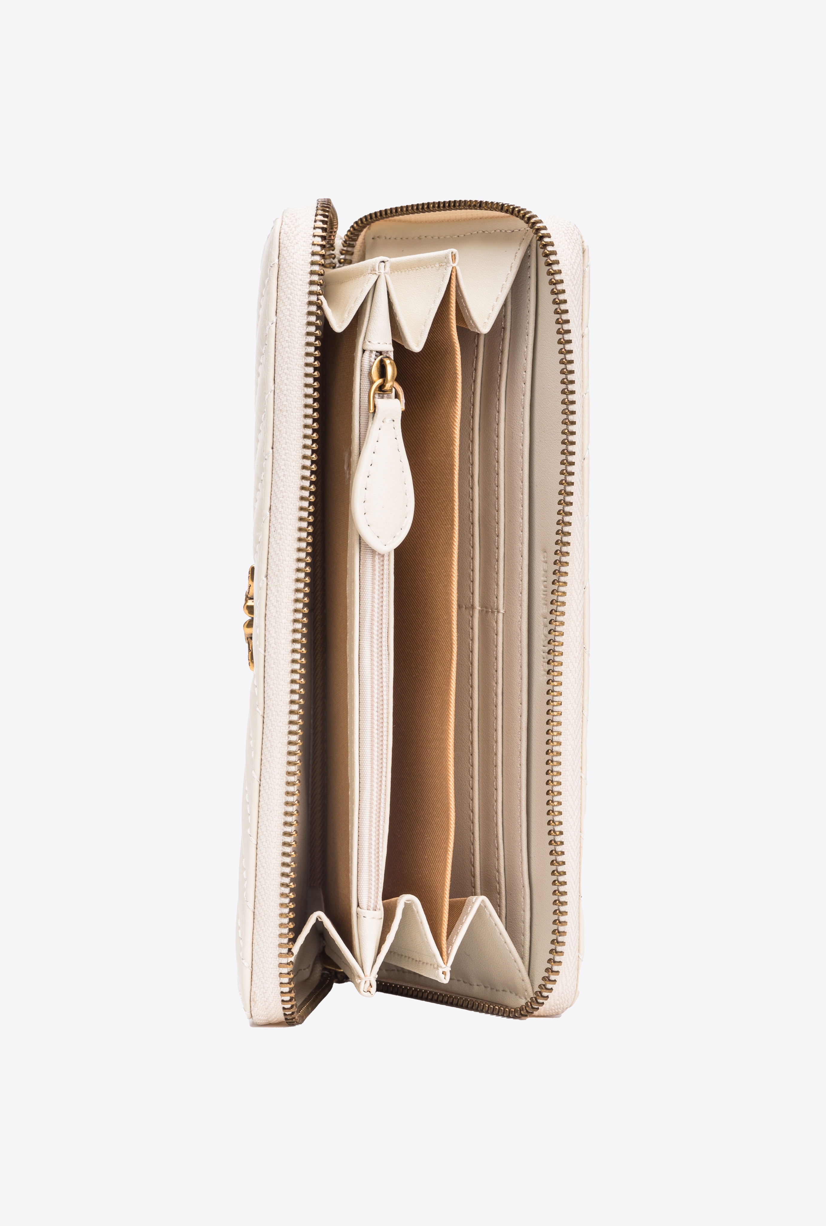 ZIP-AROUND WALLET IN CHEVRON-PATTERNED NAPPA LEATHER - 5