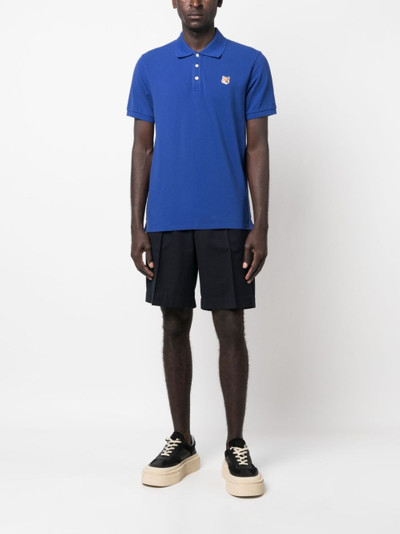 Maison Kitsuné Fox Head cotton polo shirt outlook