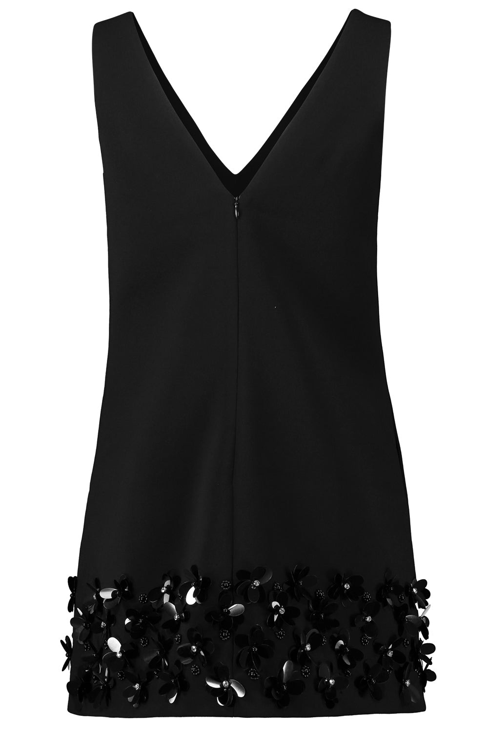 3D Floral Sequin Mini Dress - 6