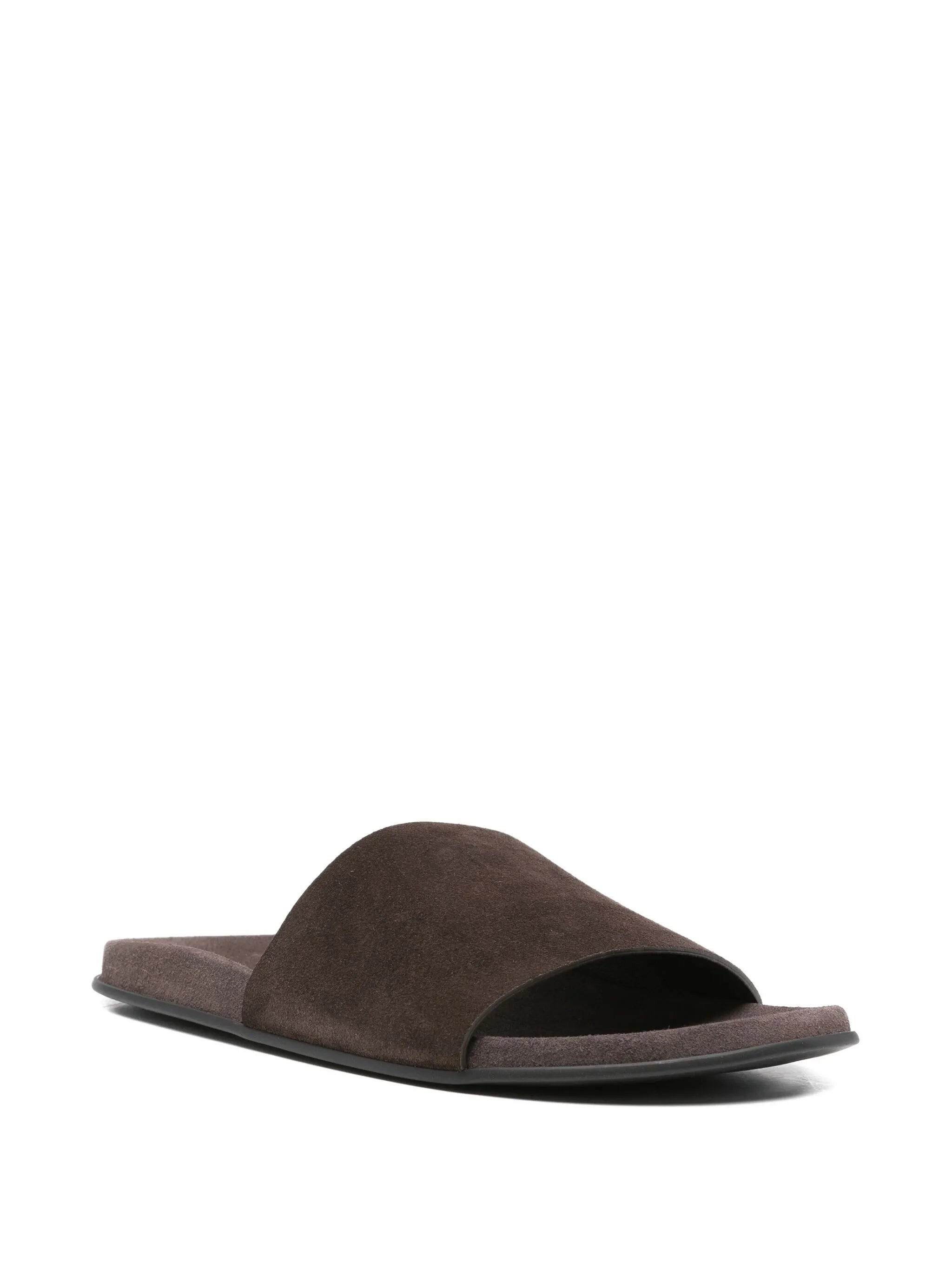 Hugh leather slides - 2