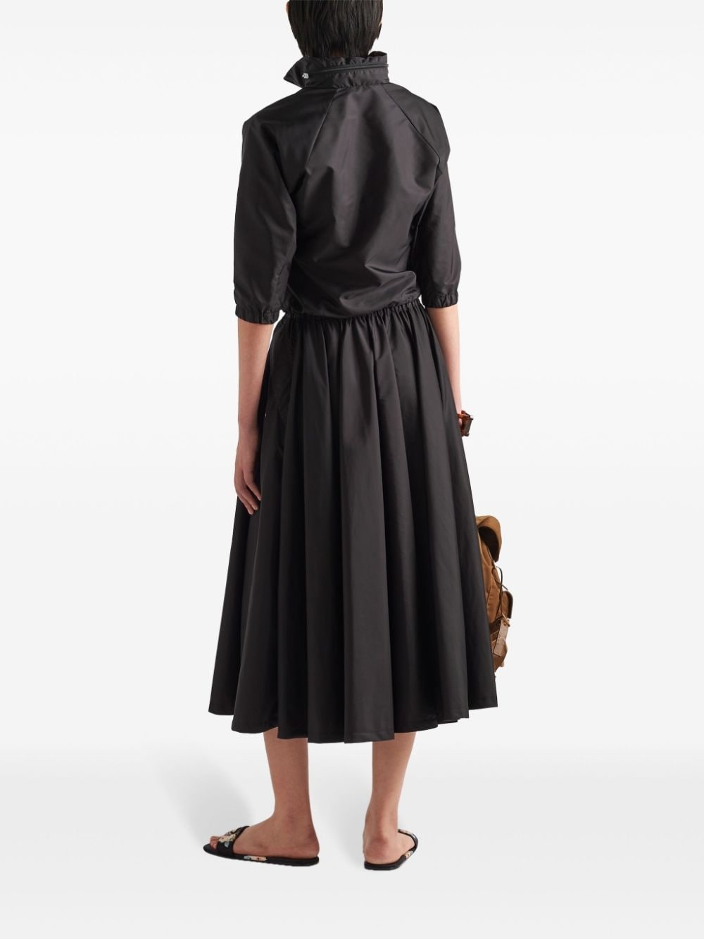 triangle-logo zipped maxi skirt - 3