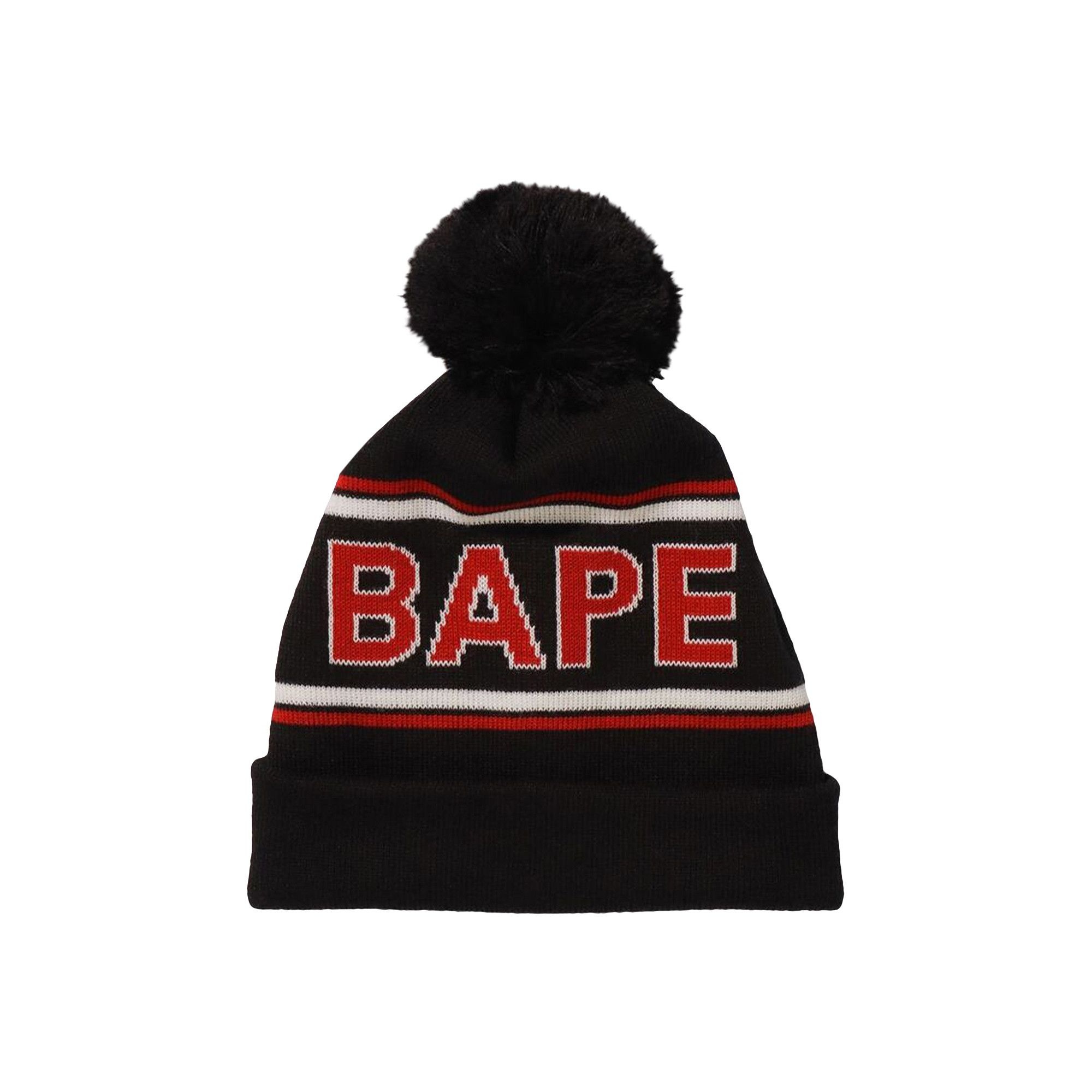 BAPE Knit Cap 'Black' - 1