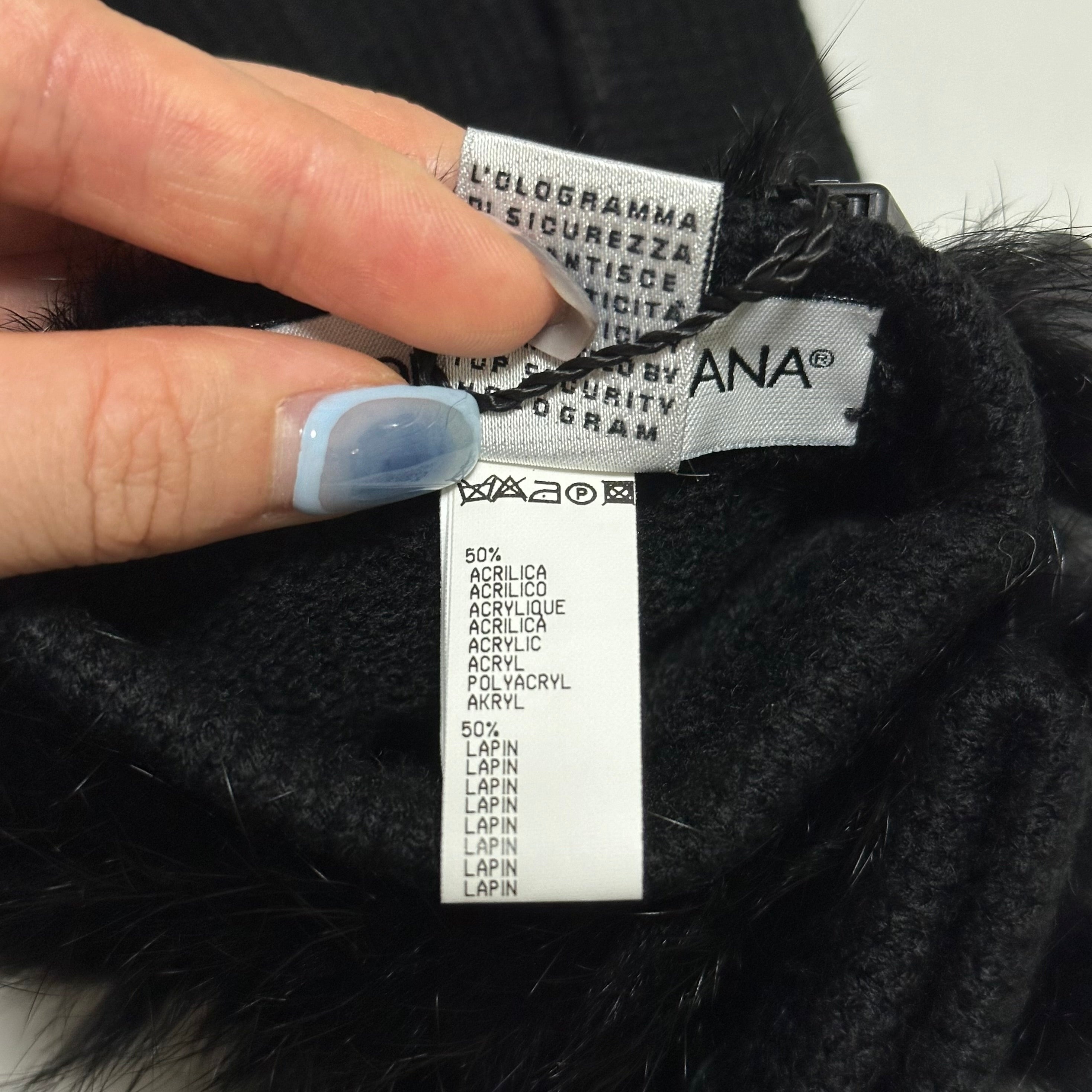 DOLCE&GABBANA Fur Trim Knit Gloves - 4