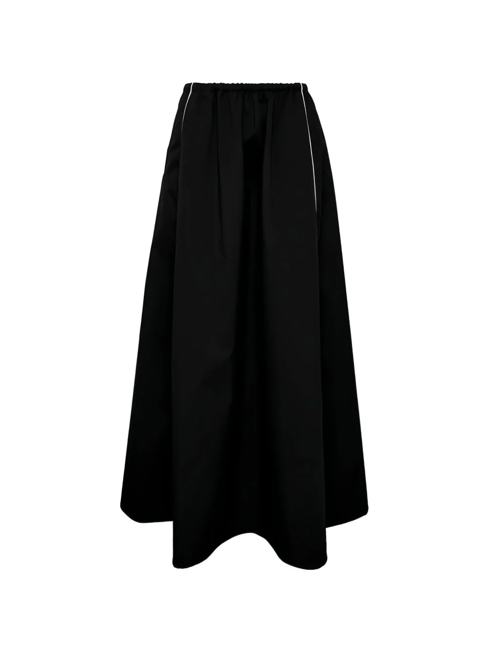 elasticated midi A-line skirt - 1