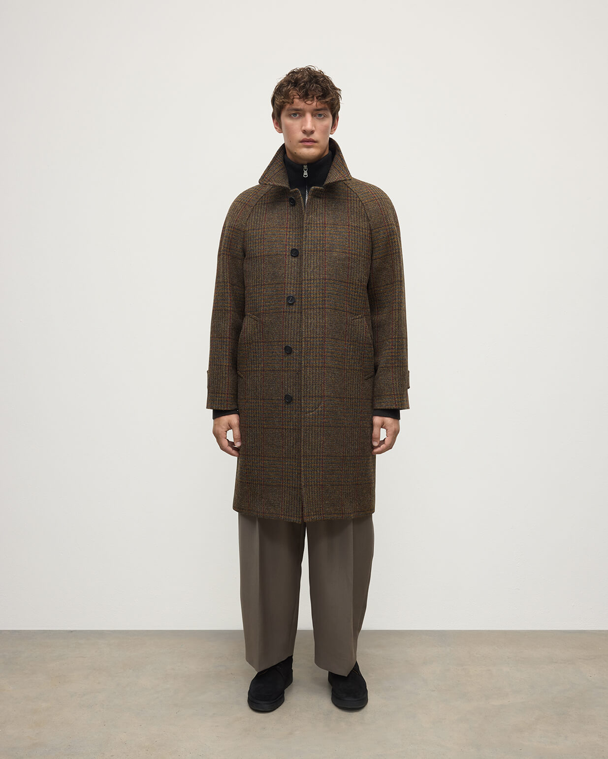 'The Balmacaan' Coat | Moorland Glen Urquhart Check - 2