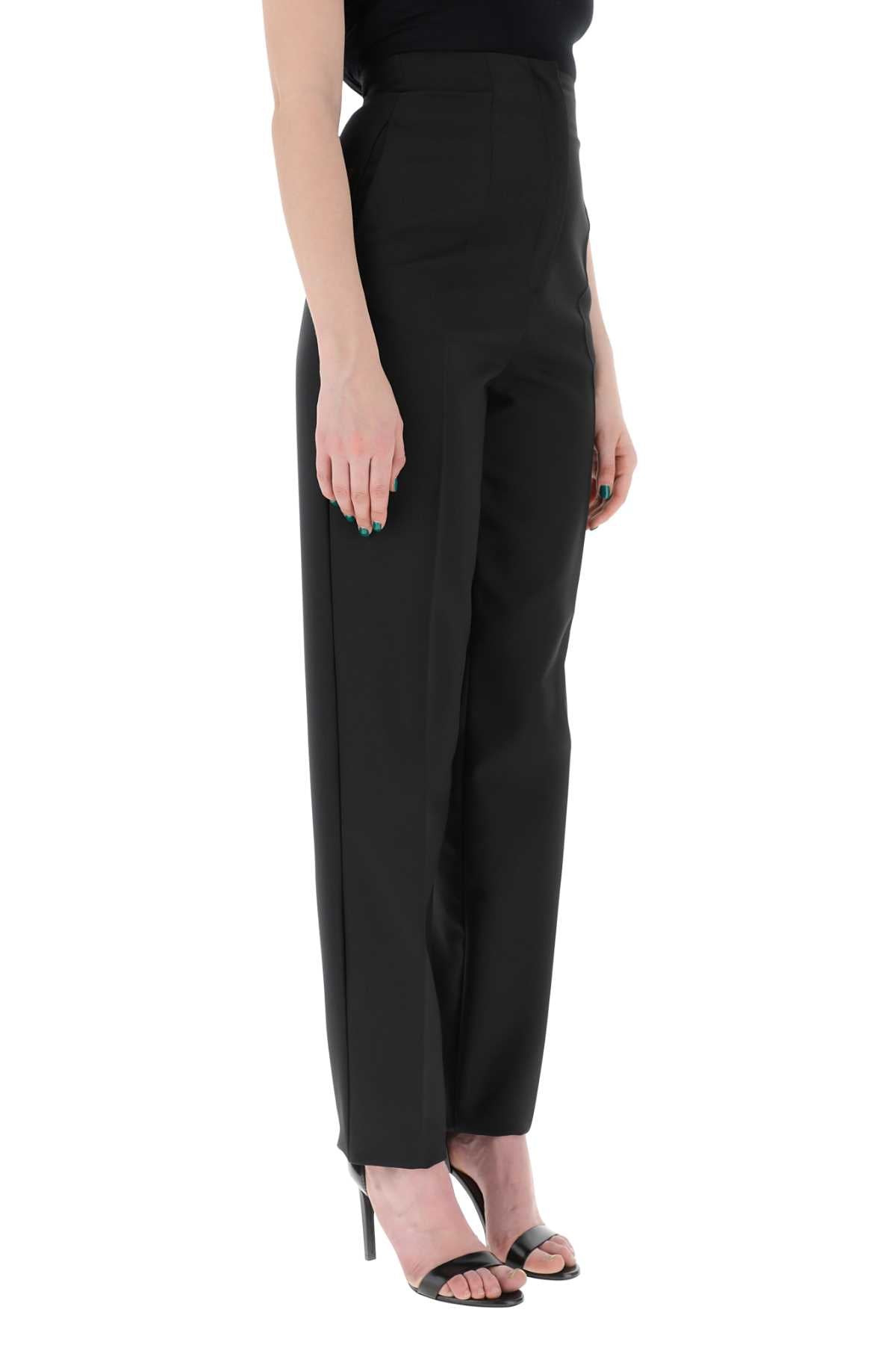 Sportmax Women Black Polyester Marche Pant - 3