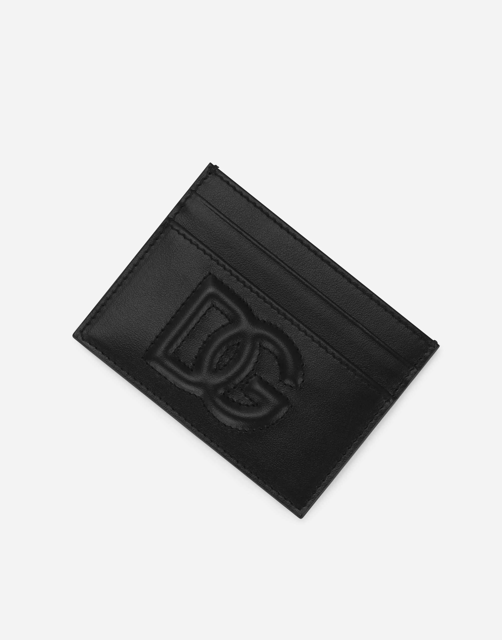 Calfskin card holder with DG logo - 5