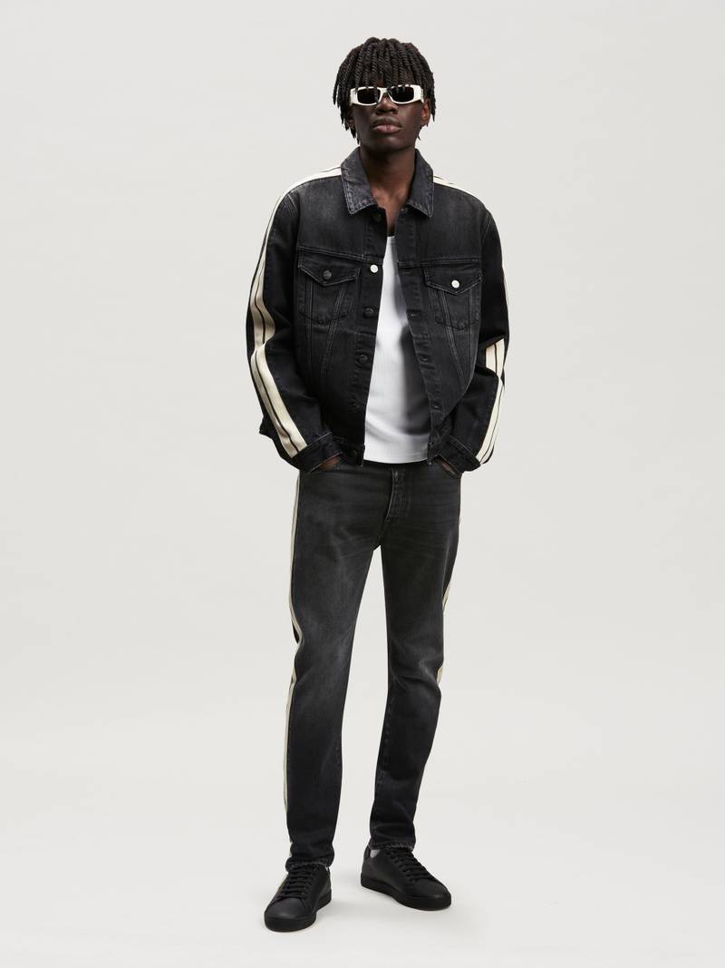 Palm Angels DENIM TRACK PANTS outlook