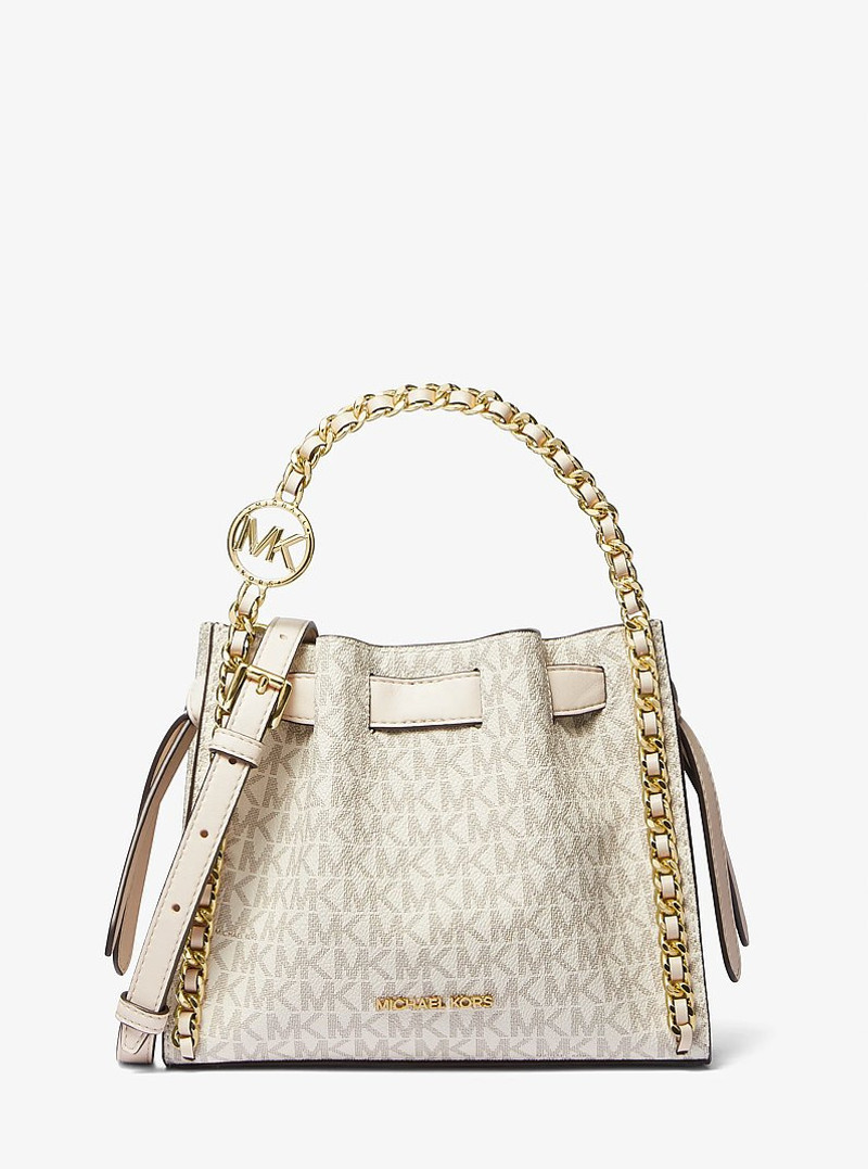 Mina Small Signature Logo Chain Crossbody Bag 1