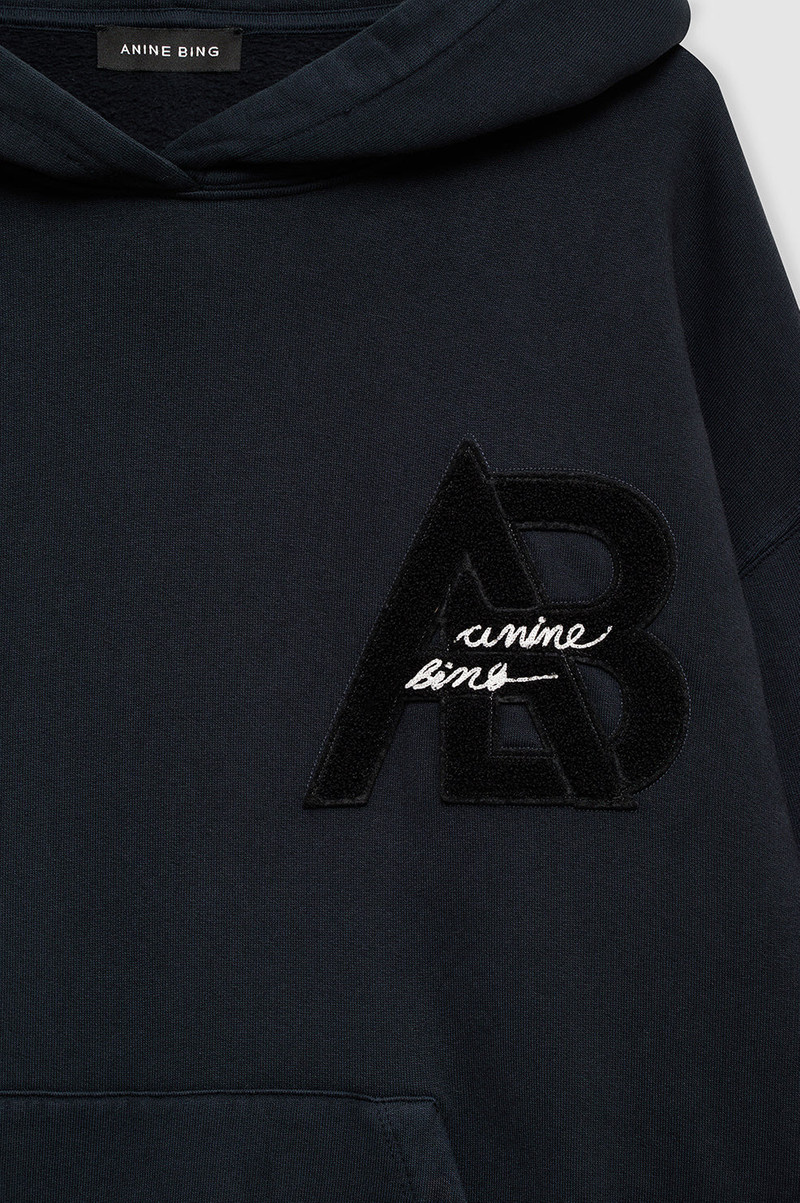 Jaci Hoodie Letterman - Vintage Black 4