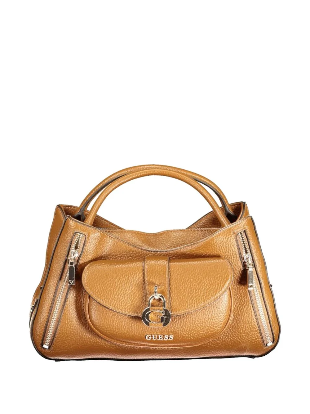 pebbled-texture padlock-detail tote bag - 1