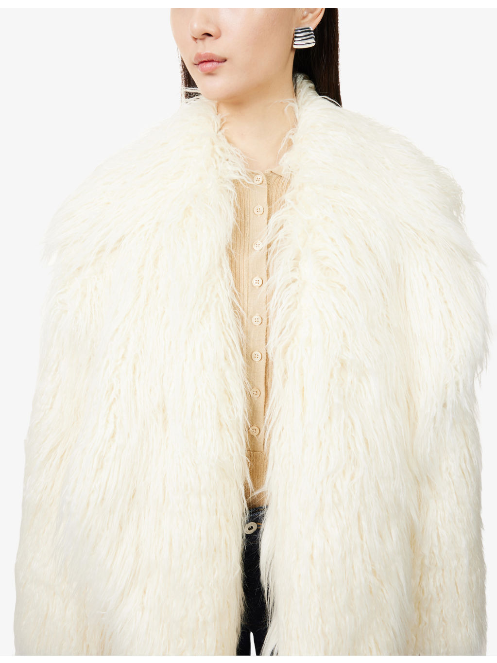 Liza Shaggy Faux-Fur Coat - 5