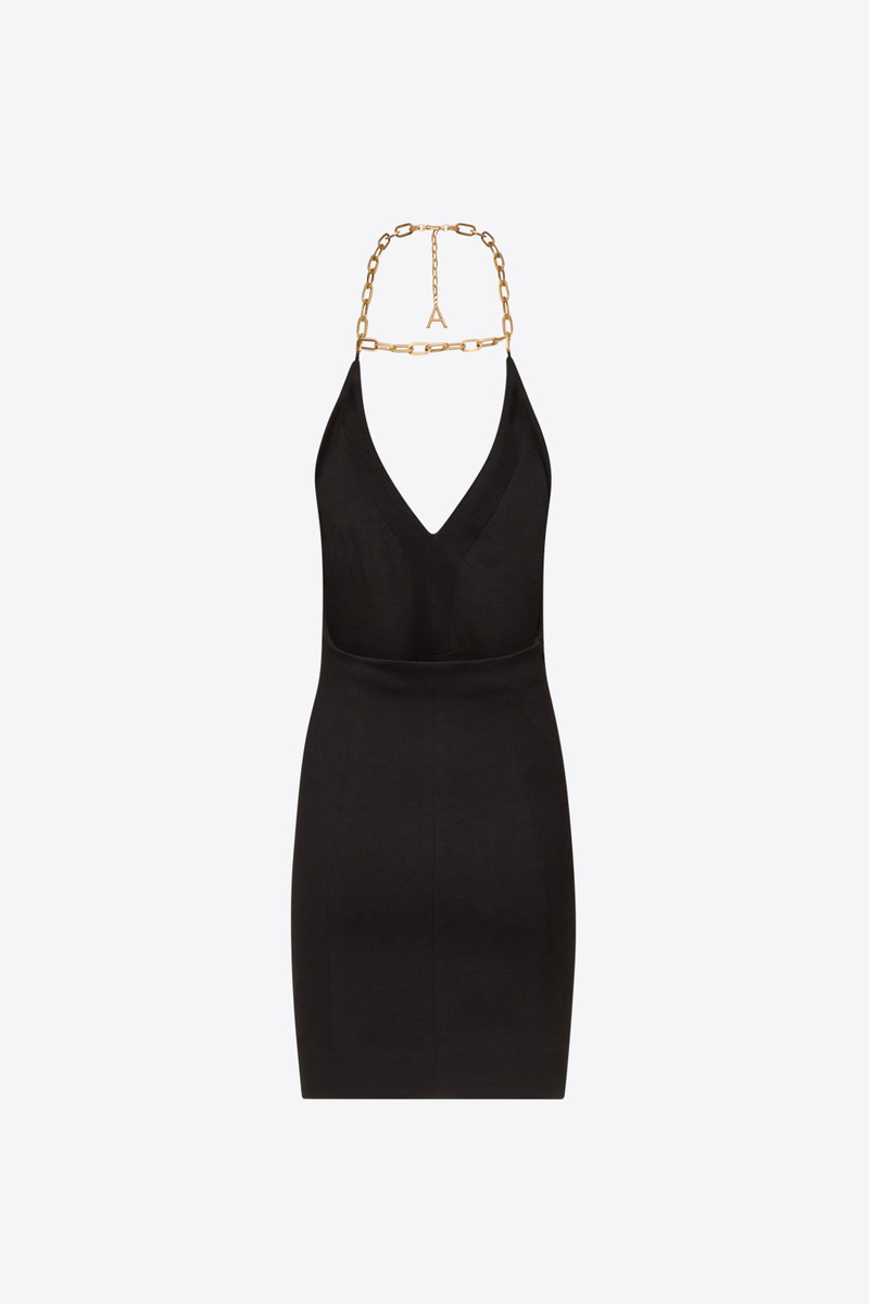 AREA CHAIN PLATE HALTER MINI DRESS outlook