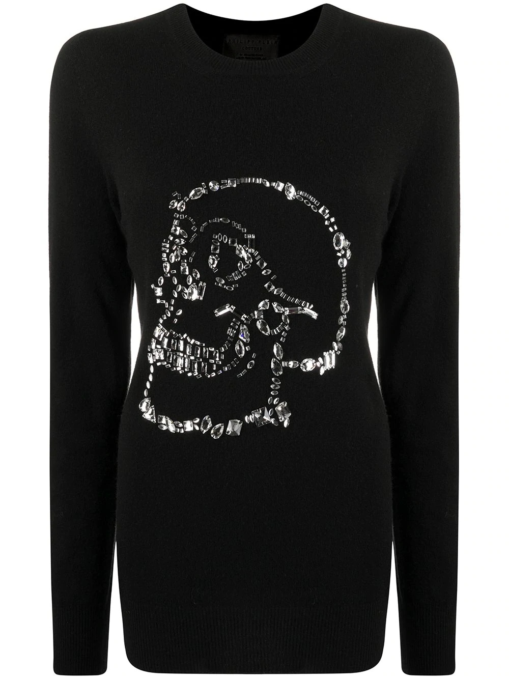 embellished skull jumper - 1