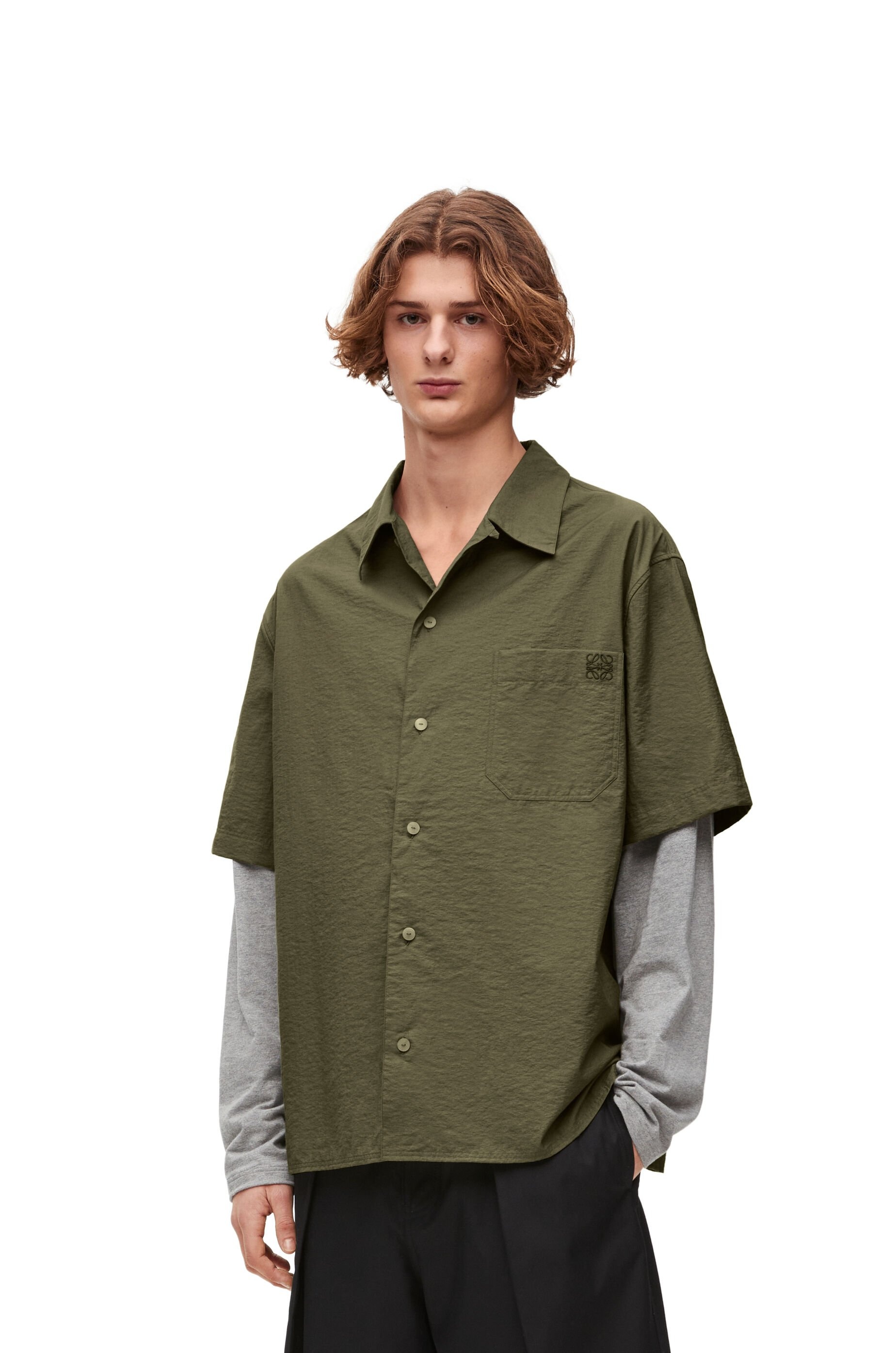 Trompe l'oeil shirt in cotton blend - 3