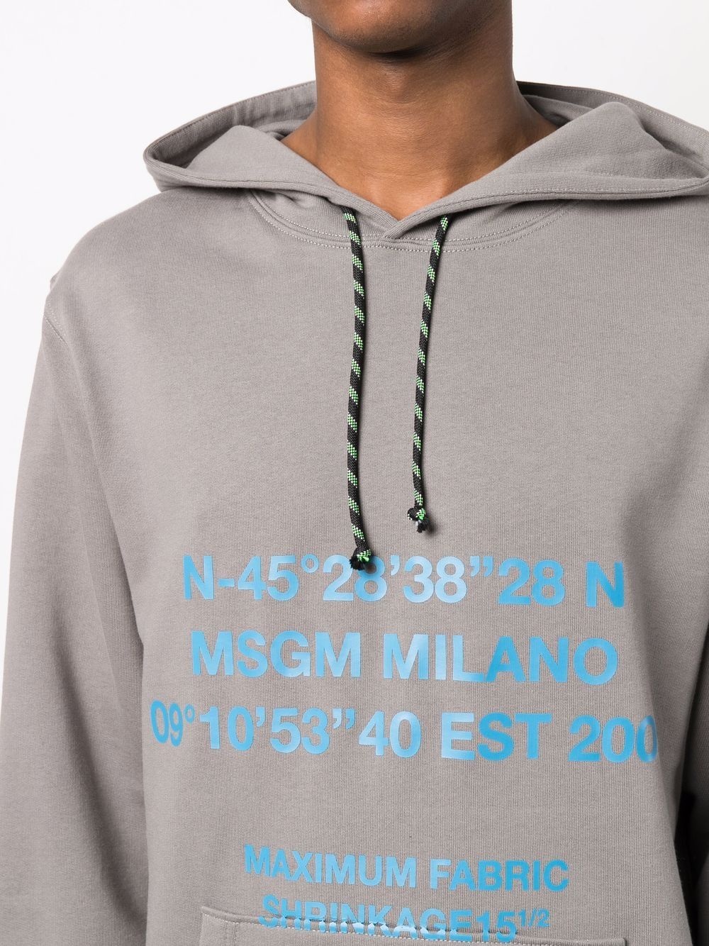 slogan print hoodie - 5