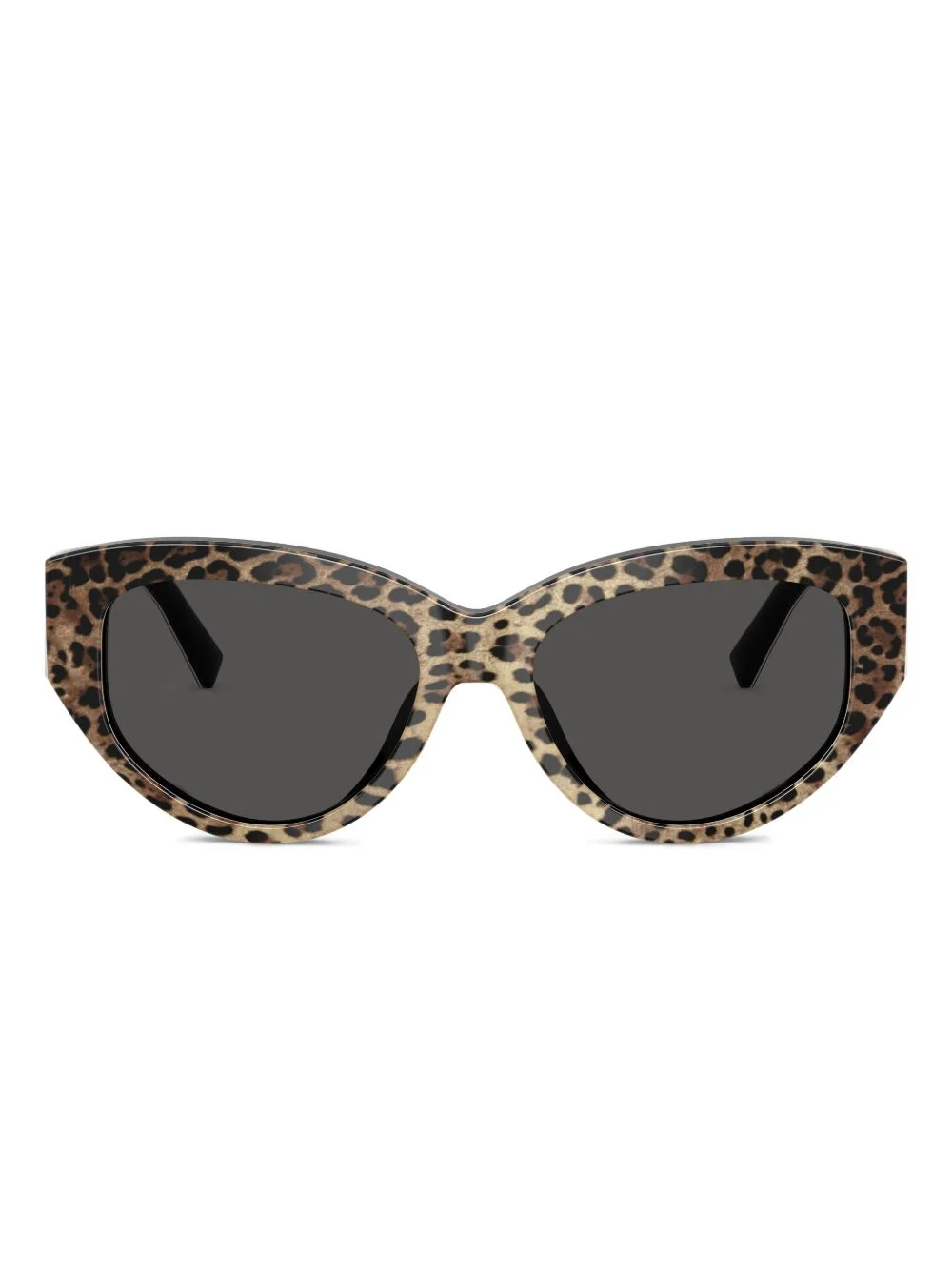 leopard-print cat-eye sunglasses - 1