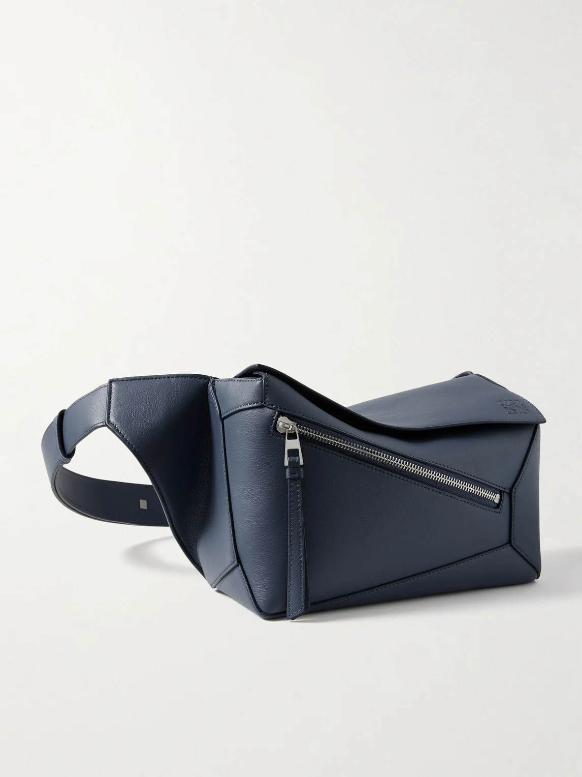 Puzzle Edge Small Leather Belt Bag - 1