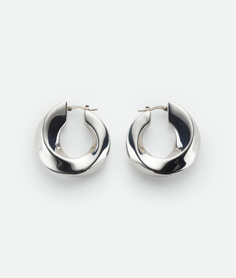 Twist Hoop Earrings - 1