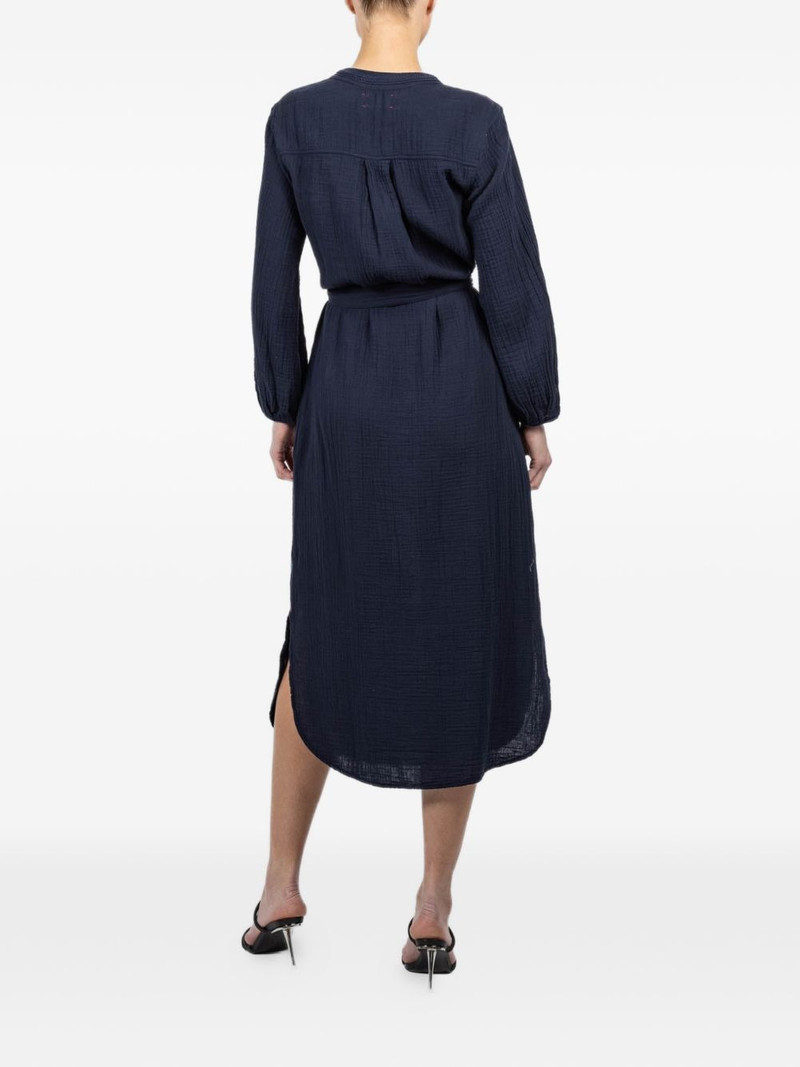Josephine V-neck tie midi dress 4