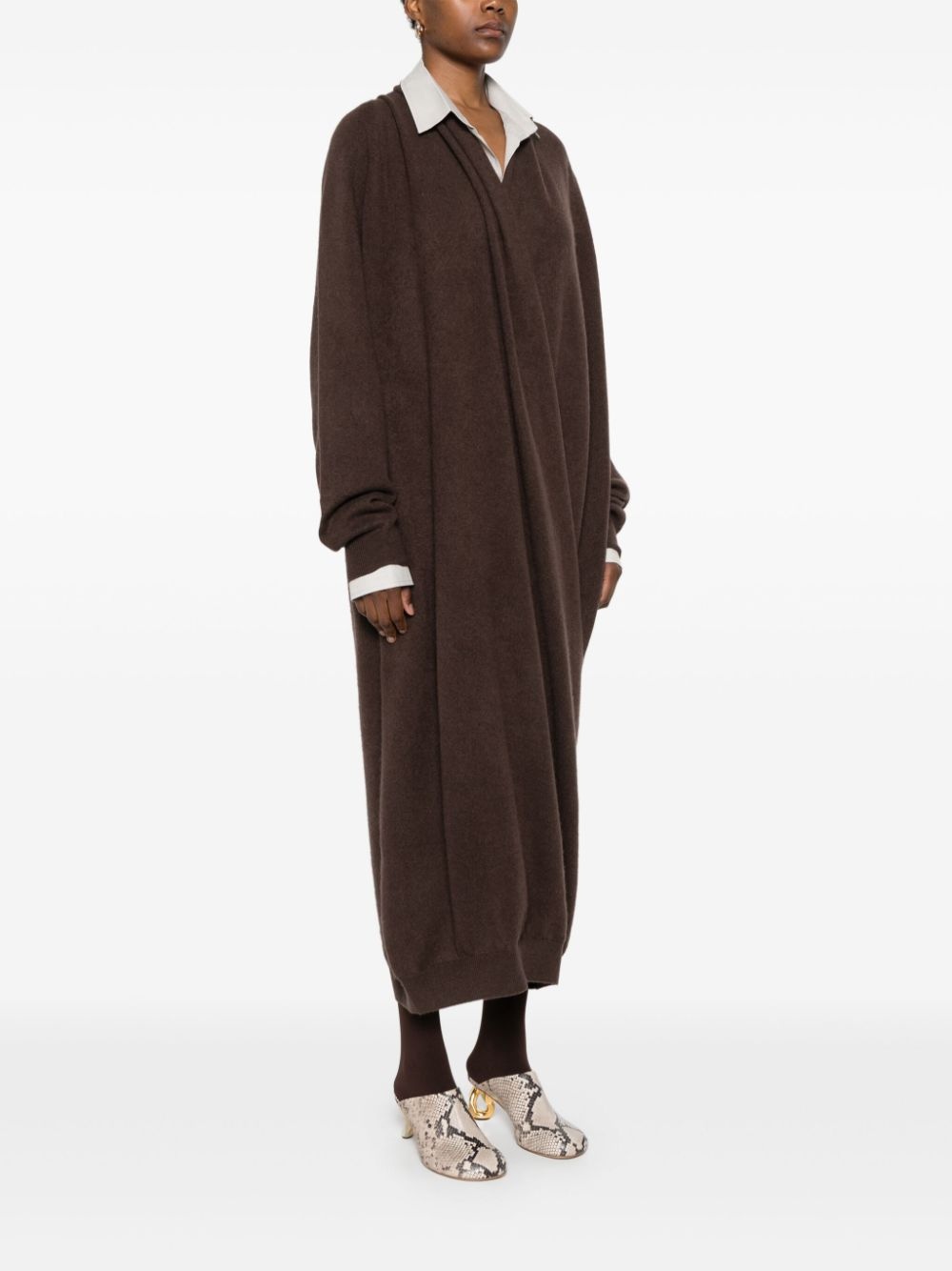 cashmere maxi dress - 3