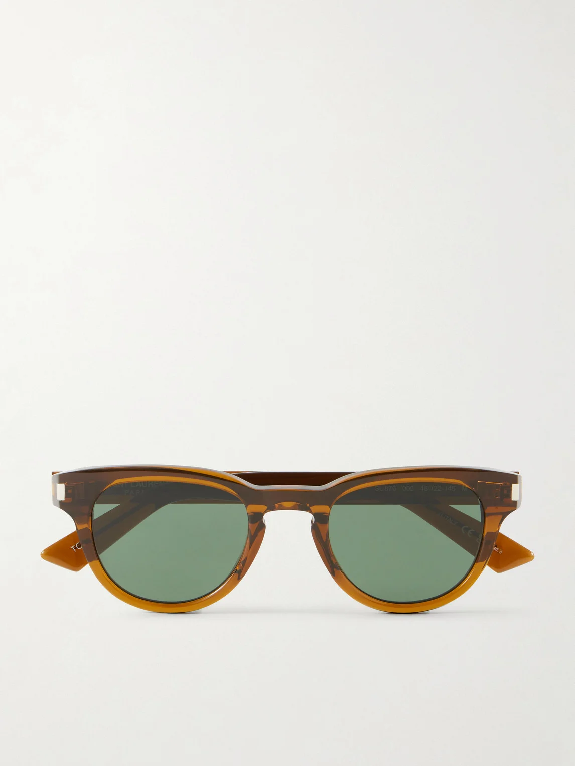 Rounded-Frame Acetate Sunglasses - 1