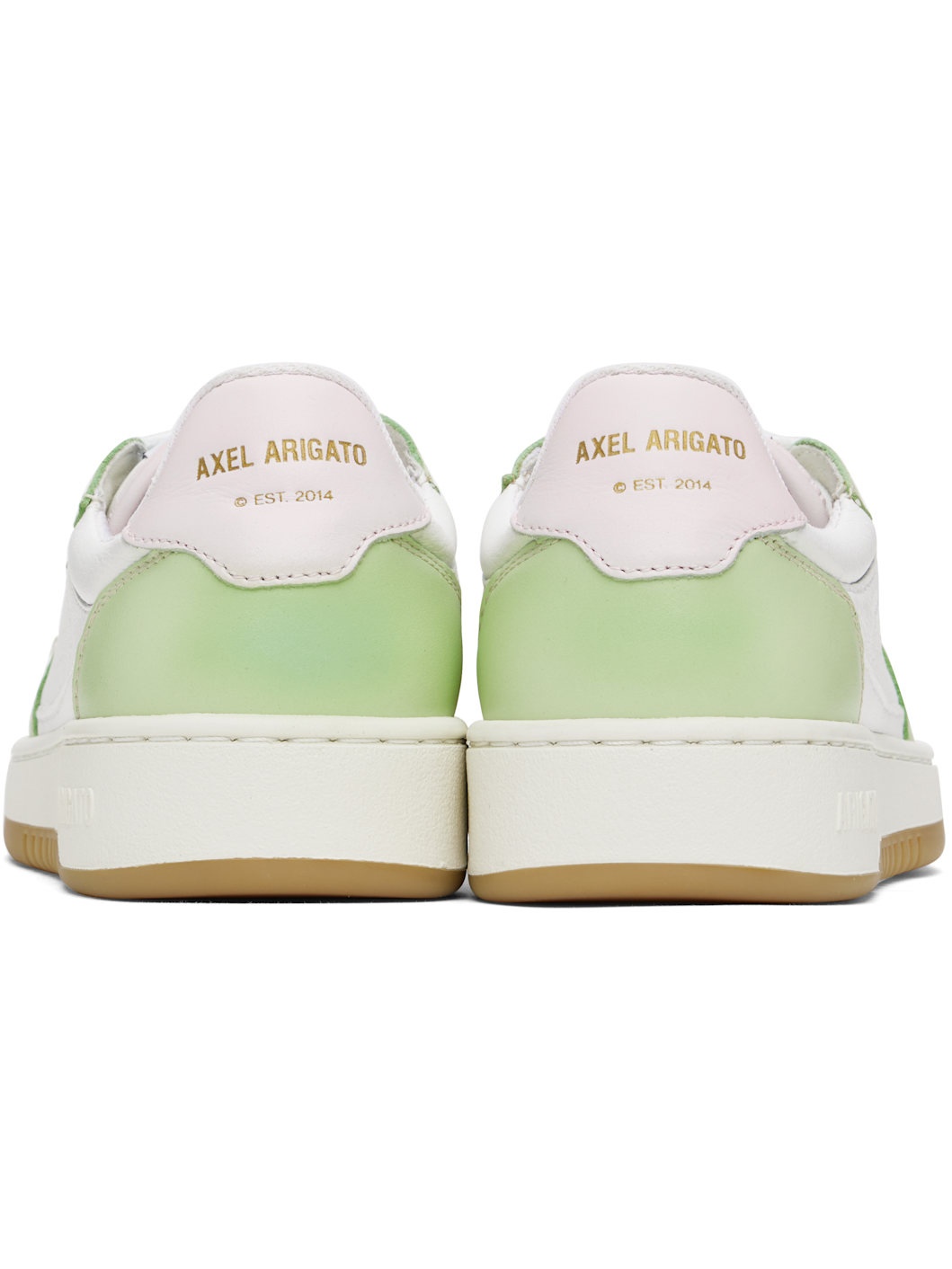 White & Green Dice Lo Sneakers - 2
