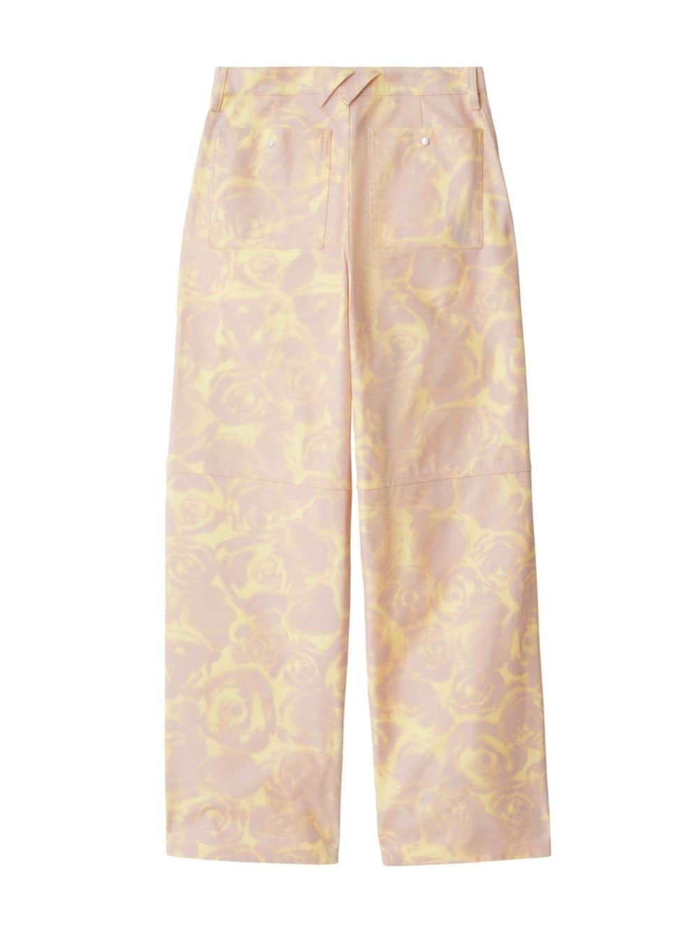 rose-print straight-leg trousers - 6