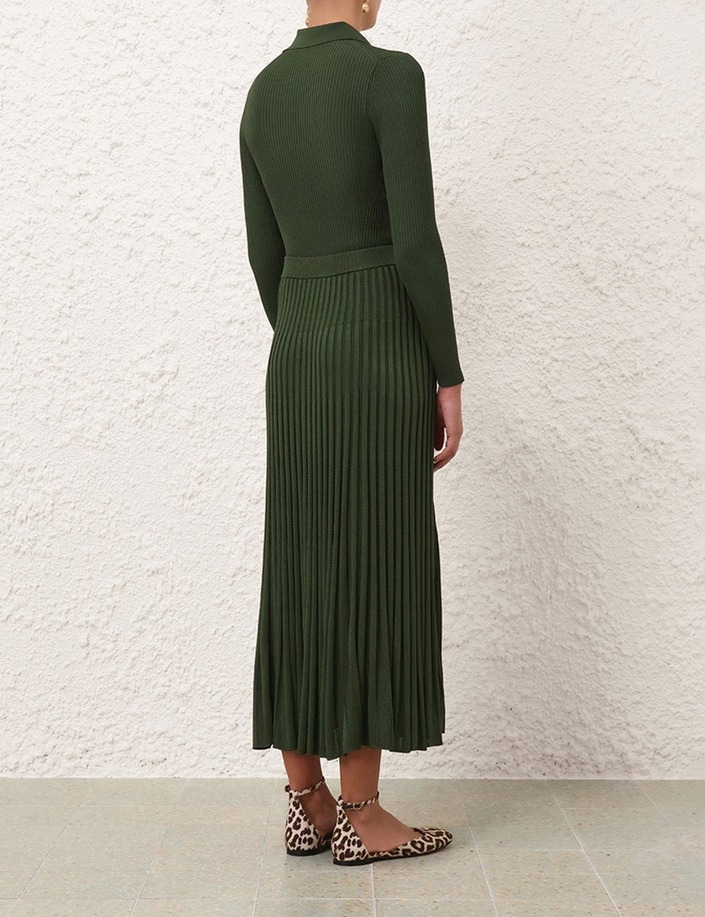 PLEATED MIDI SKIRT - 4