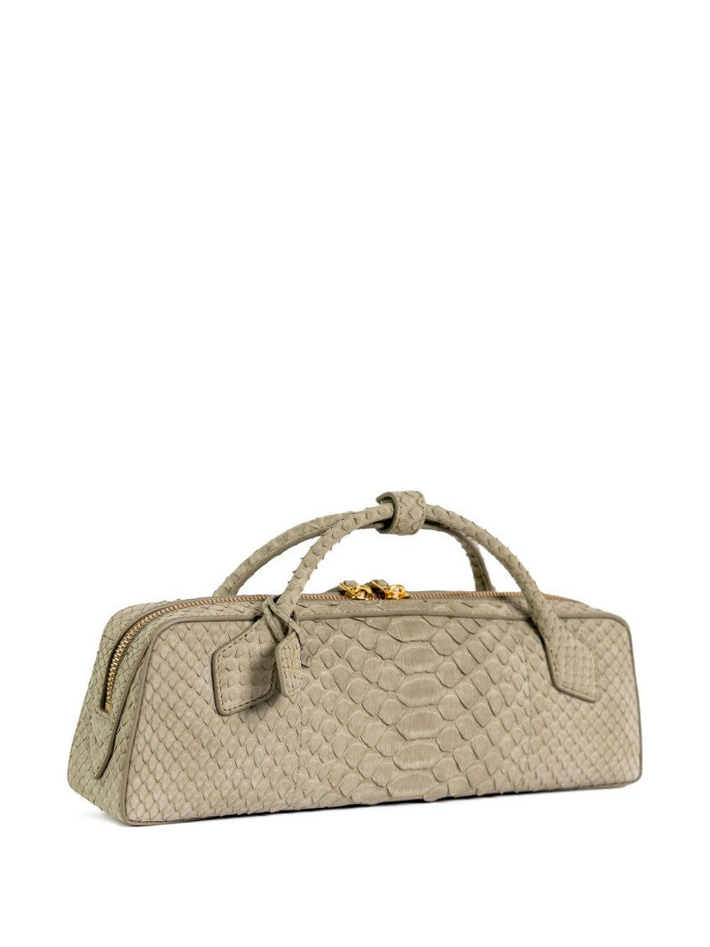 Alaïa Le Teckel snakeskin-effect tote bag outlook