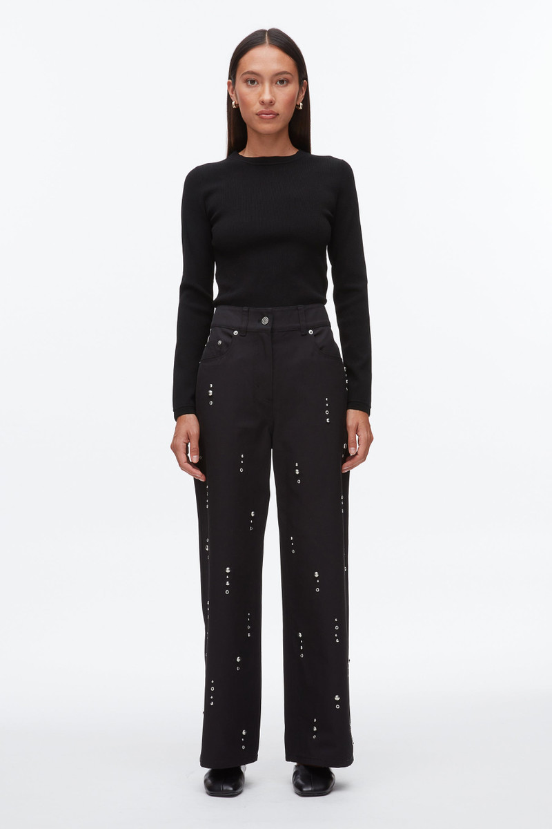 3.1 Phillip Lim Stud Embellished Wide Leg Pant outlook