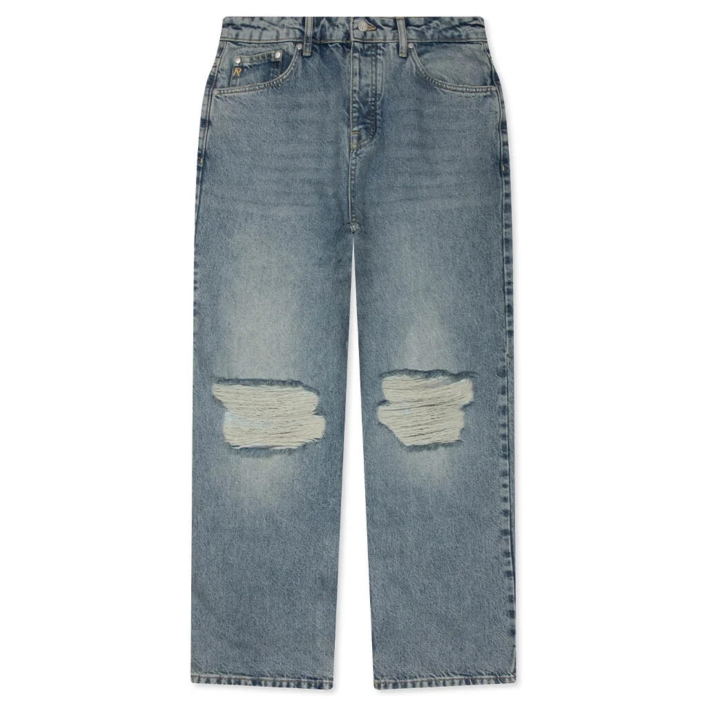 R3 BAGGY DENIM - MOSS BLUE - 1