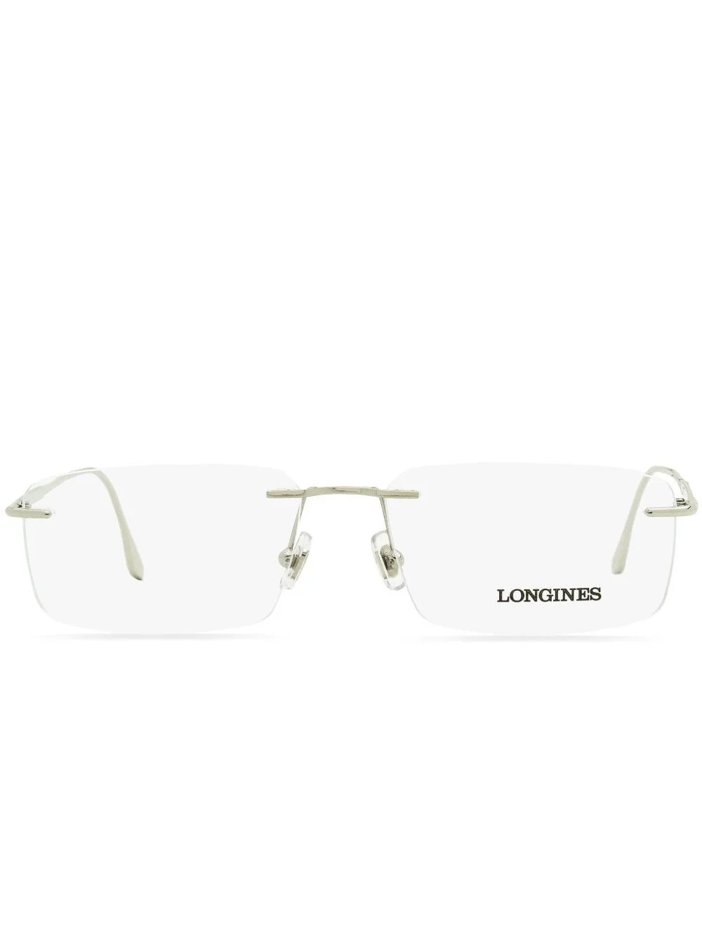 rimless square-frame glasses - 1
