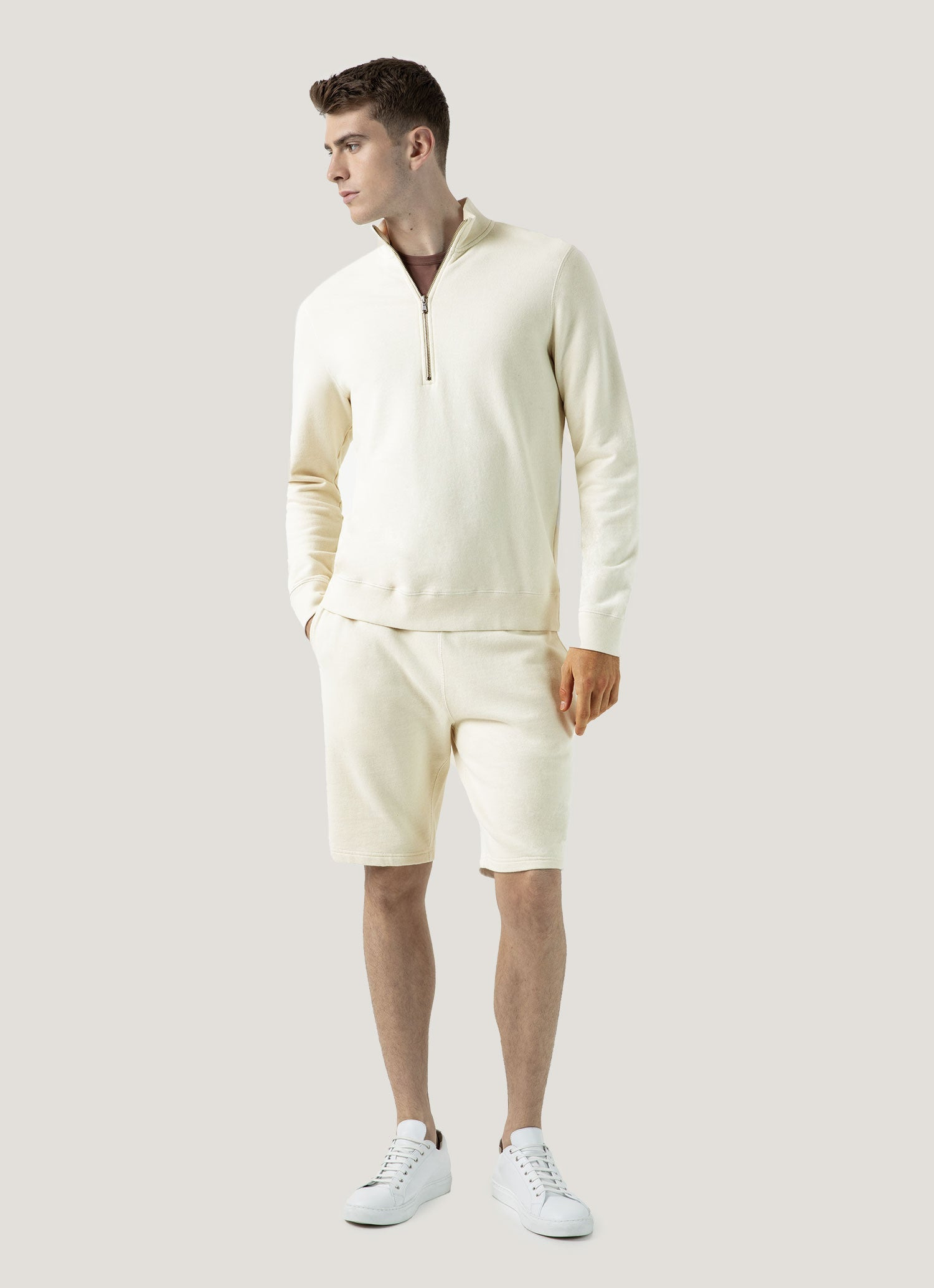 Undyed Loopback Shorts - 3