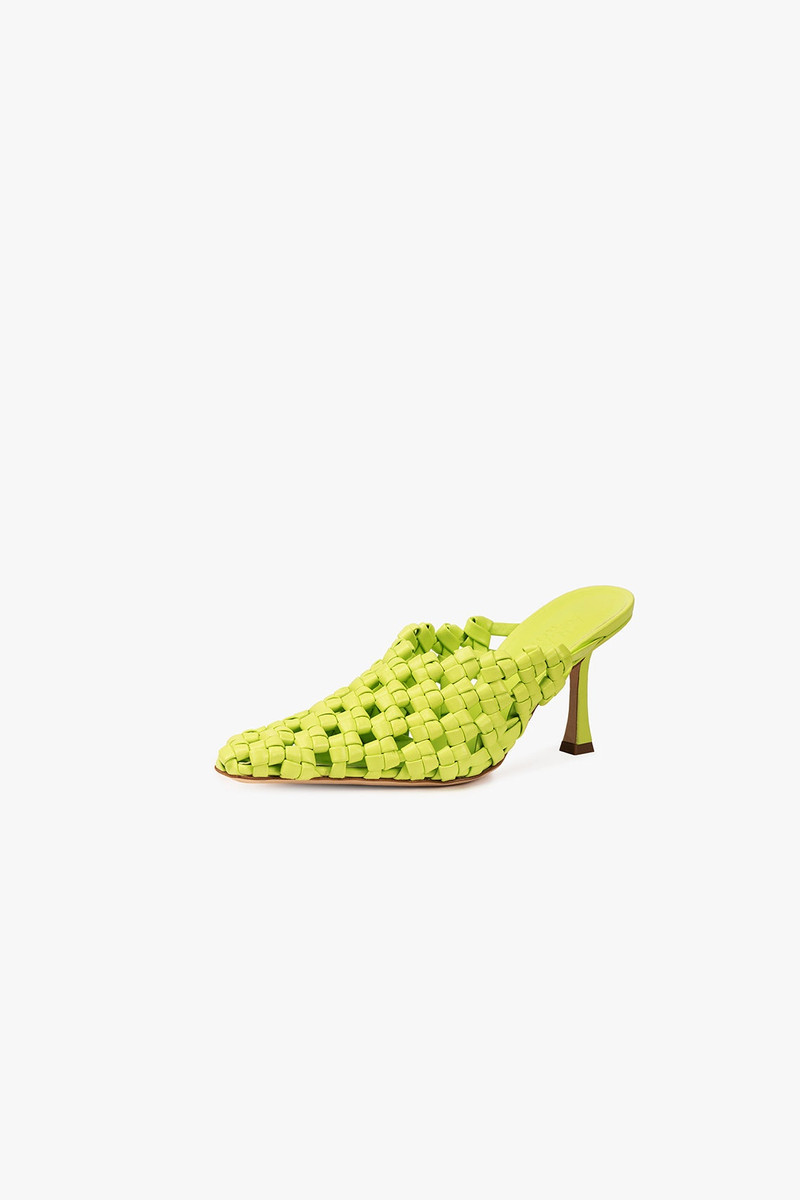 A.W.A.K.E. MODE REGINA WEAVED MULE GREEN outlook