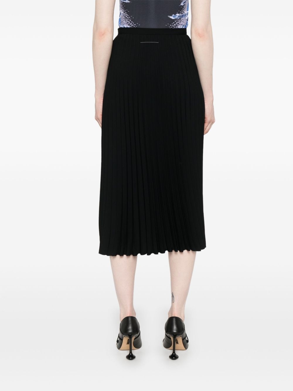 pleated midi skirt - 4