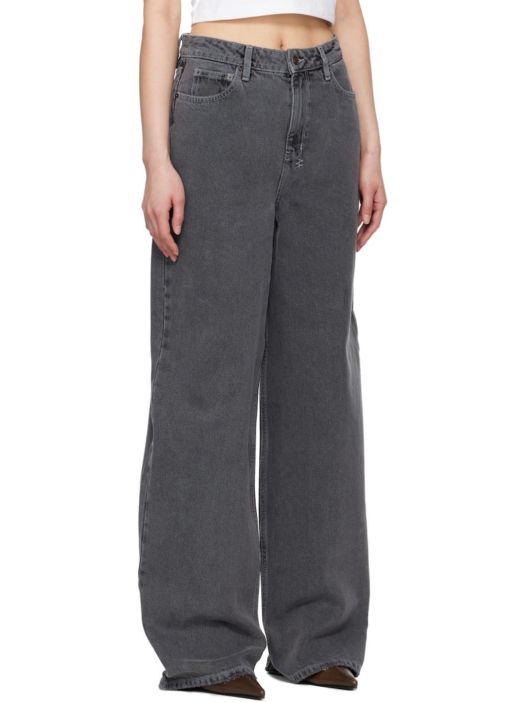 Gray Baggy Jeans - 2
