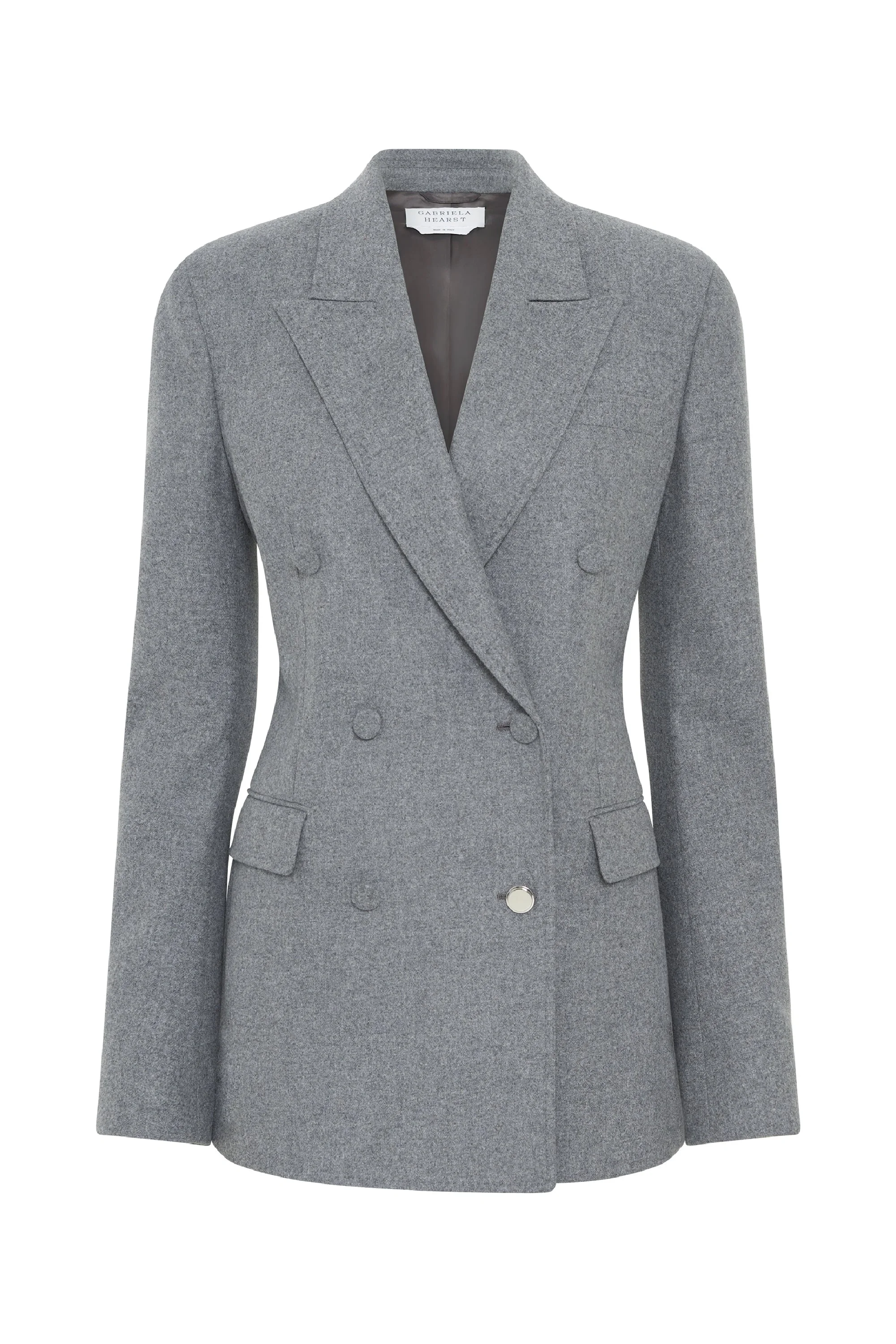 Gavin Blazer in Smoke Wool Cashmere Flannel - 1