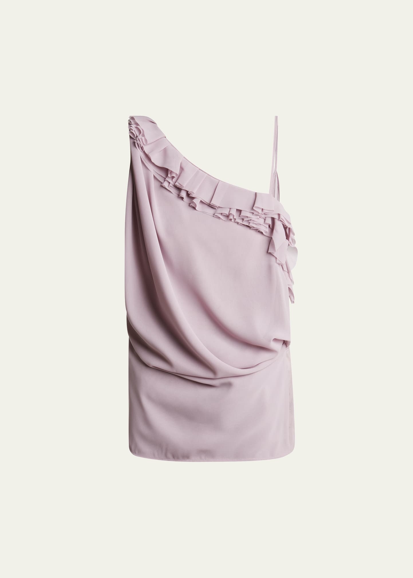 Ciska Ruffle One-Shoulder Wrap Shirt - 1