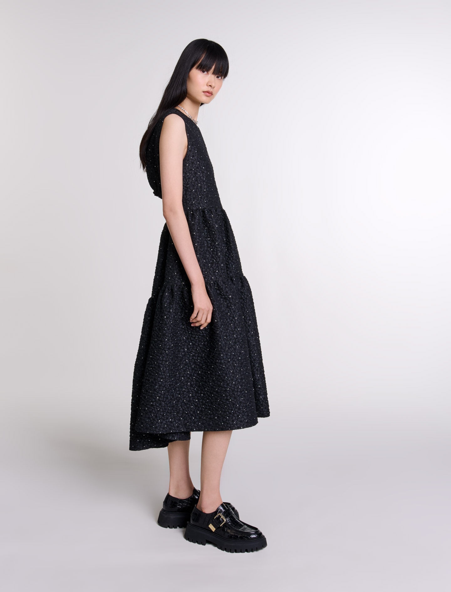 Rhinestone maxi dress - 3