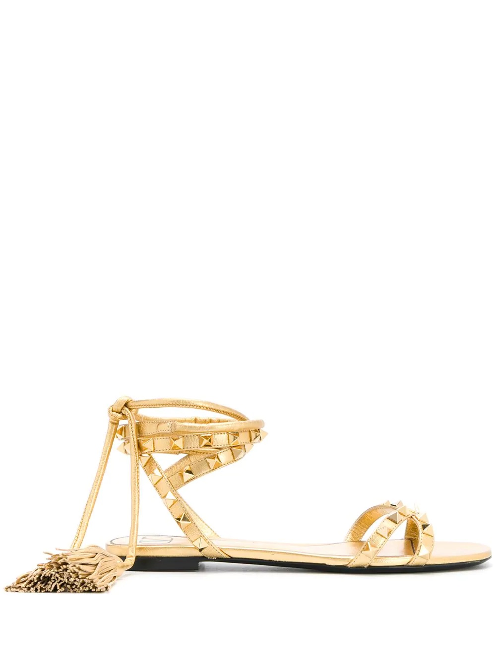 Rockstud tasseled sandals - 1