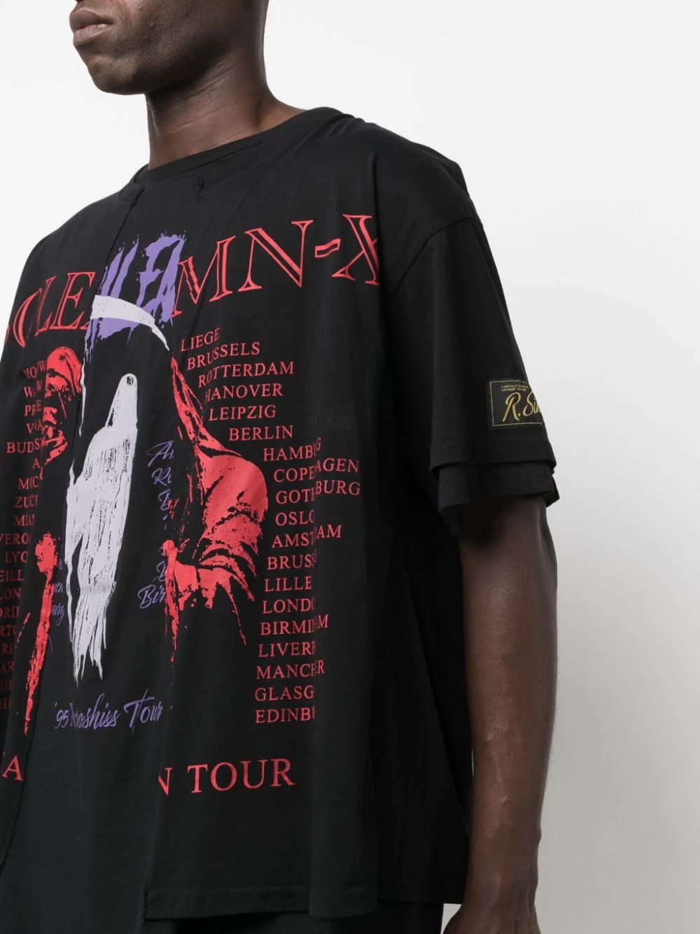 graphic-print layered T-shirt - 5