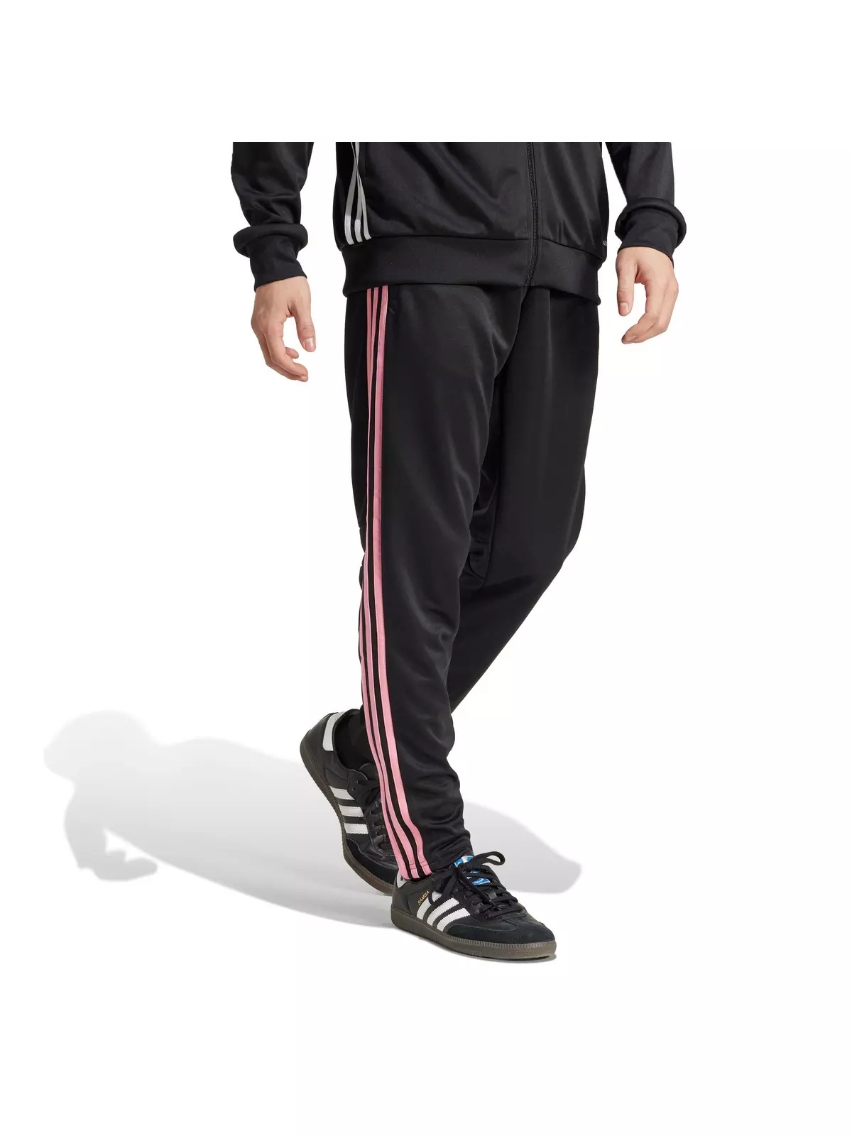 Men's Tiro 25 Essentials Training Tracksuit Bottoms -Black/Pink - 3
