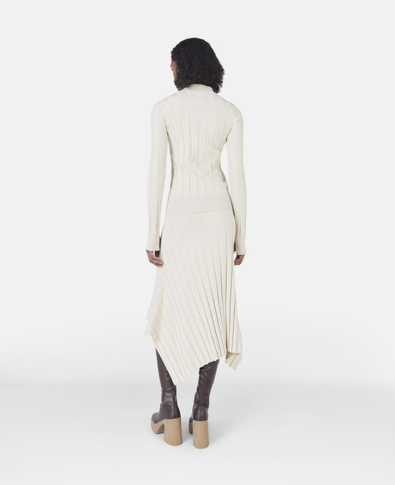 Asymmetric Rib Knit Skirt 3