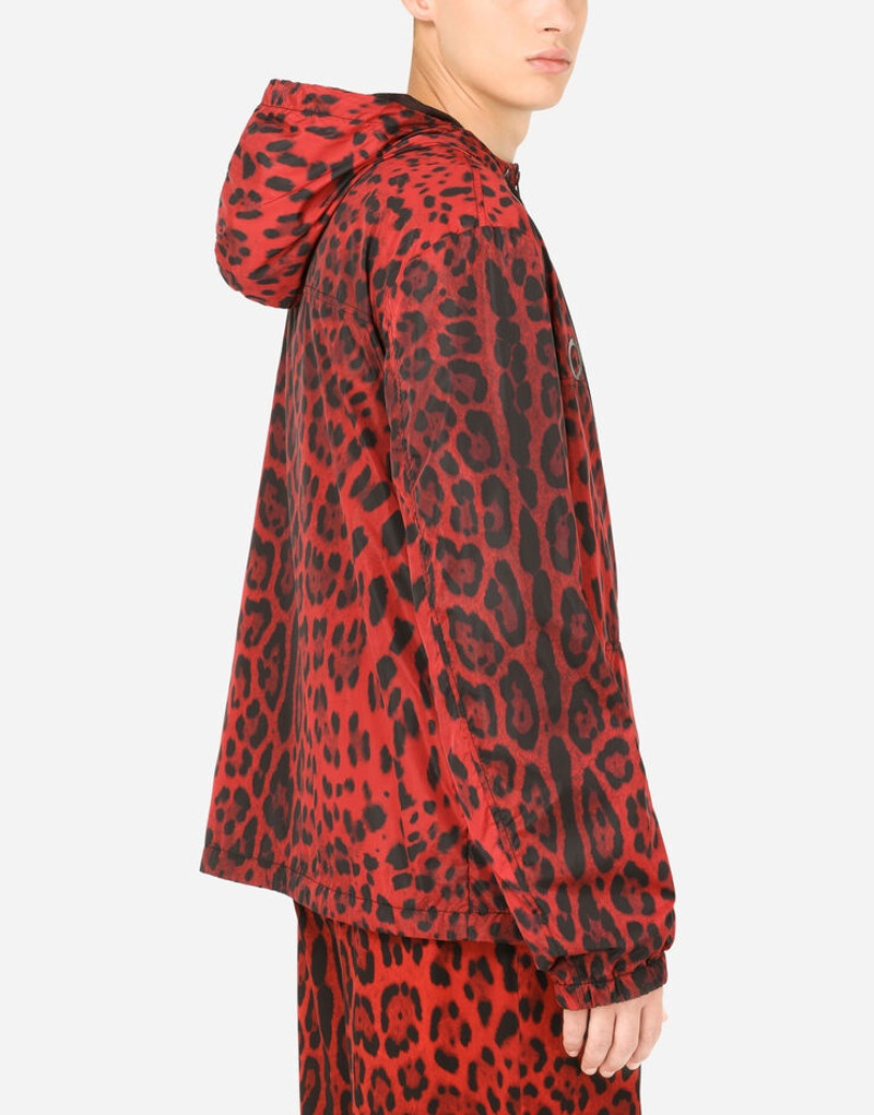 Leopard-print nylon jacket 5