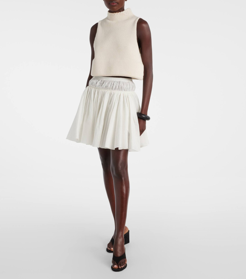 Alaïa Cropped cotton-blend top outlook