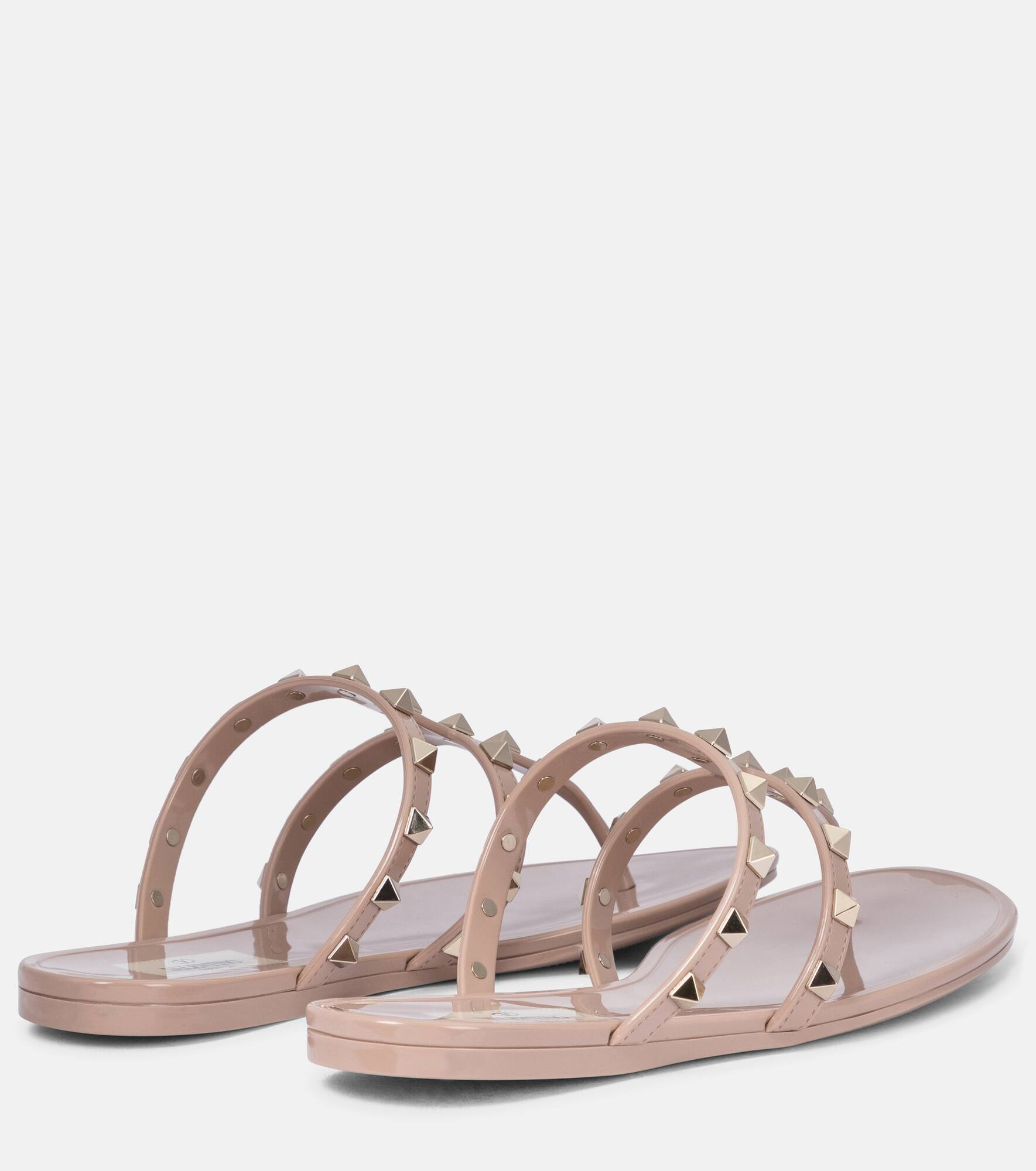 Rockstud PVC thong sandals - 2