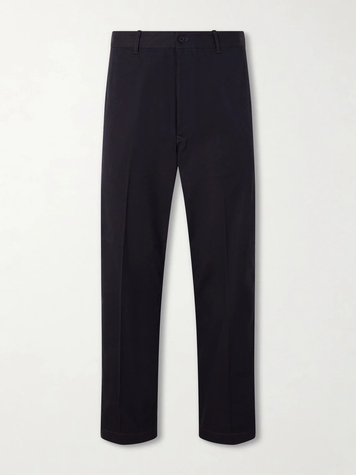 Buckleback Straight-Leg Cotton-Gabardine Suit Trousers - 1