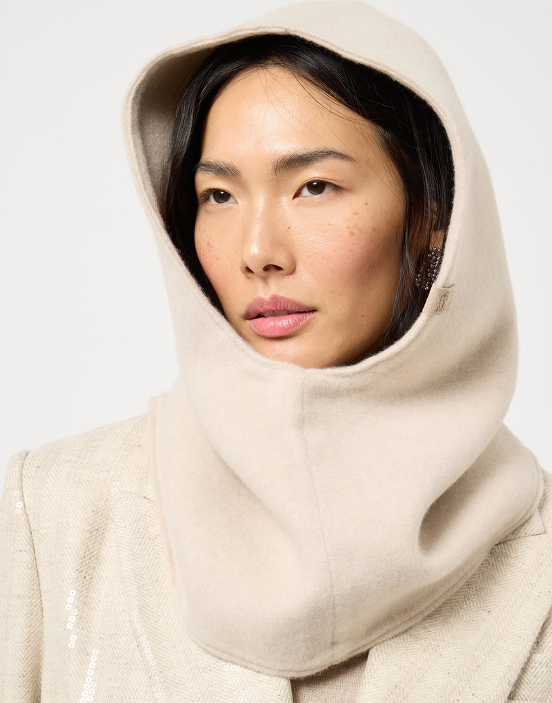 Wool and cashmere flannel balaclava 3