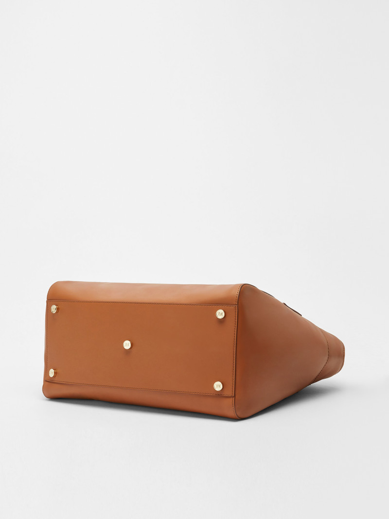 MAXIMA Leather shopping tote 5